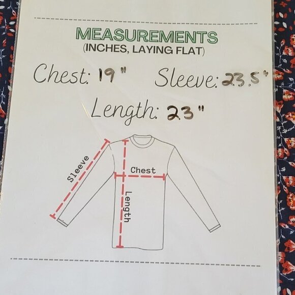 Skies Are Blue Long Sleeve Blouse Navy Floral V-Neck Top Womens Size XS - Picture 14 of 14